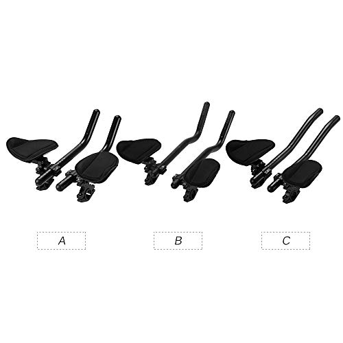Catazer Bike Rest Handlebar Cycling Aero Bar Bicycle Relaxation Handle Bar Triathlon Mtb Road Bike Arm Rest Bar Bike Aero Bar (B Type) #TOP6