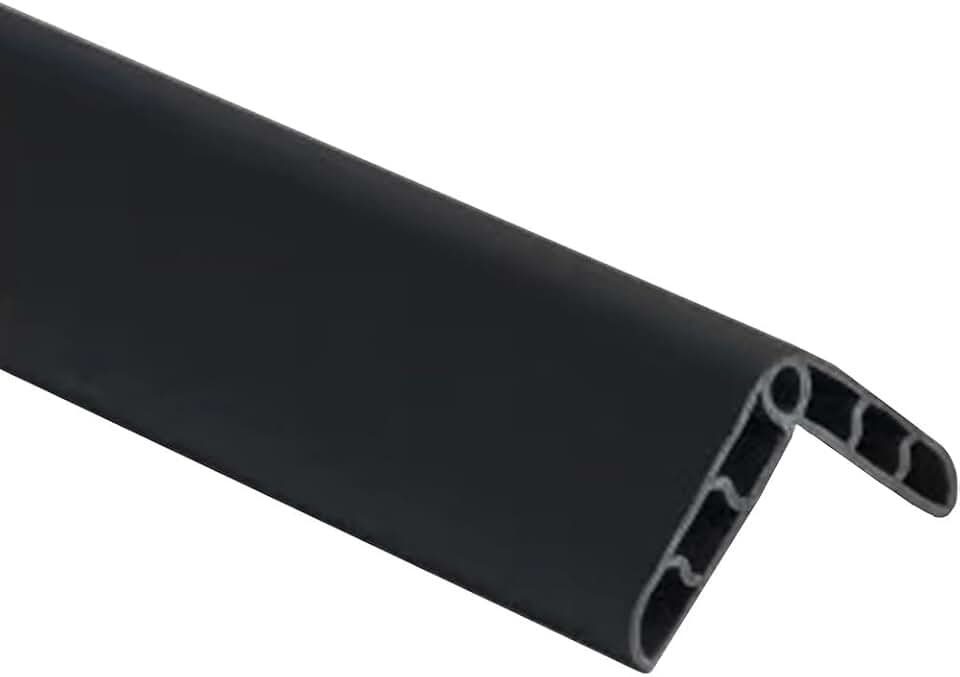 Colorful Rubber Wall Corner Guard Edge Protector,Anti-Collision Strip, Self-Adhesive Wall Guards, Safety Edge &amp; Corner Guards, Length 3.28 ft,Black