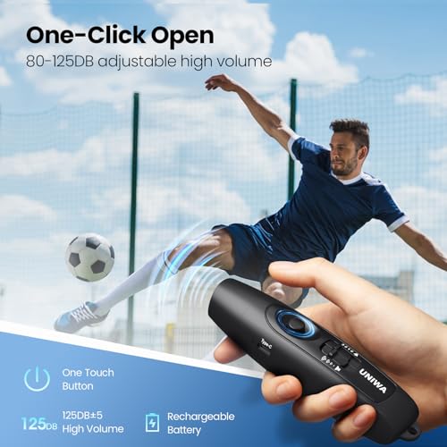 UNIWA-Electronic-Whistle-with-USB-Charging-3-Tone-3-High-Volume-Hand-Emergency-Whistle-for-Referee-Coaches-Teacher-Outdoor-Sport-Game-Camping-Safety-electric-whistle-with-Lanyard