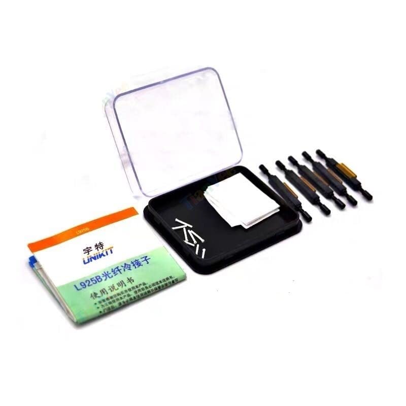 Genérico Conector rápido de Fibra óptica Original L925B Empalme mecánico rápido for Cable de caída Universal 0,25/0,9 a 0,9/0,25 Fibra Desnuda (Color : 100pcs)