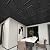 Art3d Drop Ceiling Tiles 24x24 in Black (12-Pack, 48 Sq.ft), Wainscoting Panels Glue Up 2x2