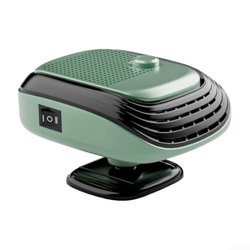 Calentador de coche diseñado para una rápida distribución del calor, sistema eléctrico de 12 V que garantiza una comodidad óptima en la carretera (verde)