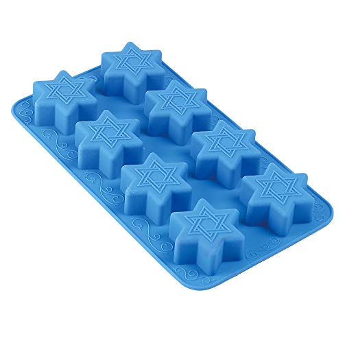 Star of David Silicone Molds - Freeze, Bake and Jel for Candy, Cookie and Ice Cube Magen Dovid Shape - //coolthings.us