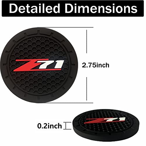 Portavasos para carro 2 piezas en silicona negro miniatura 4