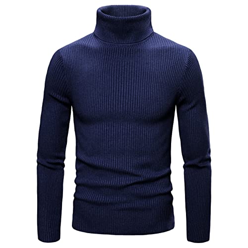 Camiseta térmica para Hombre, Camisetas de Manga Larga con Cuello Alto para Hombre, Camisetas básicas de Manga Larga, Jersey, Talla S M L XL 2XL