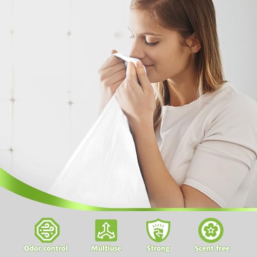 Image of Teivio Large Clear Trash Bags 55-60 Gallon 20 Counts Fit 50,55,60,Gal All Purpose Garbage Bags, Extra Large Lawn and Leaf Bags Outdoor Trash Can Liner, Drum Liners, Workshops, Backyard