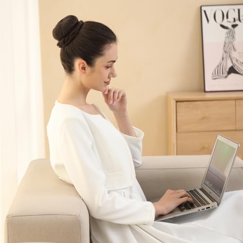 FANDAMEI Hair Bun Maker Set, Donut Bun Maker Set With 4pcs Dark Brown &4pcs Beige(2 extra-large,2 large,2 medium and 2 small), 5 pieces Hair Elastic Bands, 40 pieces Hair Bobby Pins (Brown and Gold)