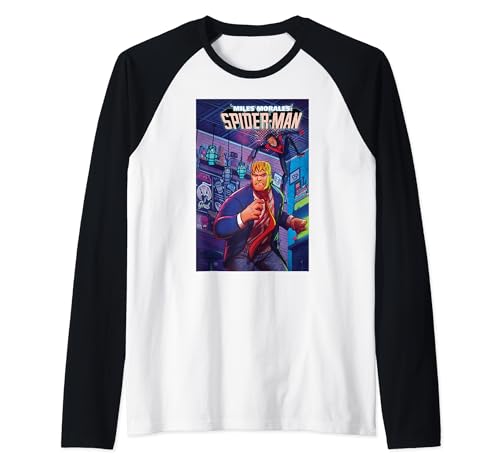 T-shirt de baseball Miles Morales Spider-Man Marvel vêtement geek manches raglan