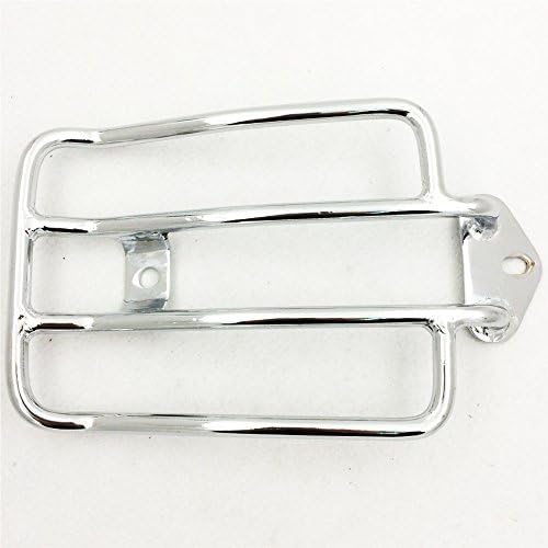HK- Chrome Steel Standard Rear Fender Rack Plated Luggage Shelf Compatible with Solo Seat Compatible with HD H-D 2004 & LATER XL SPORTSTER See picture Compatible with detail measurement