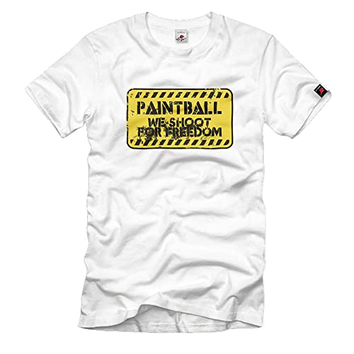 Gotcha Paintball t-shirt blanc L vêtement militaire pour sport extérieur et tactique