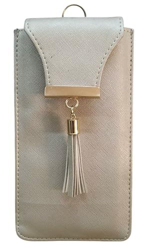 Image of Tickles Fancy Artificial Leather Mobile Pouch with Waist Clip for Women Girls Saree (Color: Grey) (Suitable for Mobile Sizes: 6.5 Inches and Below)