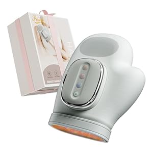 Wireless Hand Massager, Prisag Elektrisches Handmassagegerät mit 3 Massagemodi & 5 Intensitätsstufen, Ideal zur Linderung von Handermüdung, Geschenke für Männer, Frauen