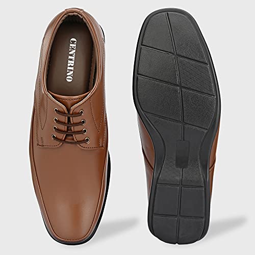 Image of Centrino Men's Formal Shoe |Elegant Lace Up Derby for Business & Casual Wear | Premium Craftsmanship for a Stylish & Sophisticated Look | Cushioned Insole for All-Day Comfort & Support (8657)