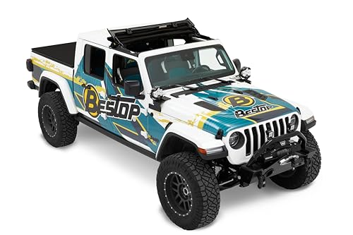 Image of Bestop Sunrider for Hardtop Black Twill 5245417 for Jeep JL & JT 2018-2027