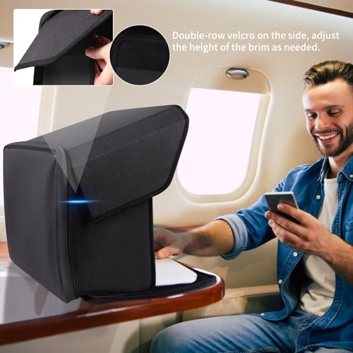 Laptop Sun Shade,Laptop Sun Shade for Working Outside,Foldable and Portable Screen Sun Glare Shield Sleeve,Outdoor Computer Cover,Privacy Protective Hood Sunshade Bag15-16inches (Patent Pending) by TUSIASC - Used condition - Image 6