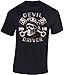 Produktbild Biker Shirt: Devil Driver - Motorrad T-Shirt Herren Damen - Mann Männer Frau-en - Chopper - Totenkopf Skull - Rocker - Anarchy - Geschenk - Bikerin - Motorradfahrer-in - Bike - USA (Schwarz L)