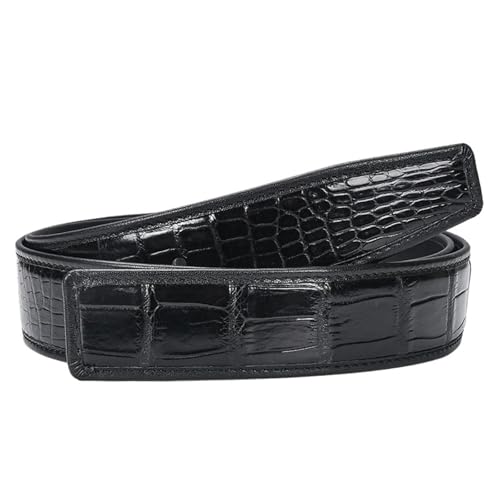 1 PCS Leather Belt Without Buckle Headless Men's Pants Belt