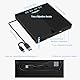 Dictien Externes CD DVD Laufwerk, Extern USB 3.0 Type-C mit SD/TF-Kartenleser Tragbar CD/DVD +/-RW Brenner, Schnelle Datenübertragung für PC Laptop Desktop Win11/10/8/7/XP, Linux,Mac OS,Vista