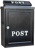 postbriefkasten kaufen [Einfache Installation]: Der verriegelbare Briefkasten für die Wandmontage ist mit Rohrschrauben aus Dehnkunststoff ausgestattet.Sie müssen nur einen Hammer und einen Schraubendreher vorbereiten und den großen Briefkasten für die Wandmontage mit