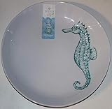 Sigrid Olsen Sealife 11" Melamine Dinner Plates - Set of 4 (Seahorse)