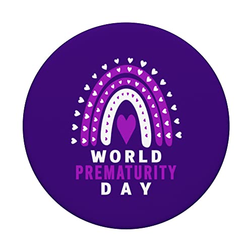 World Prematurity Day Shirt - World Prematurity Day PopSockets Swappable PopGrip, Black - Image 3