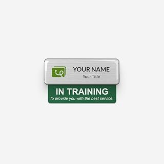 10 Pcs in-Training Badge Talkers (Green)