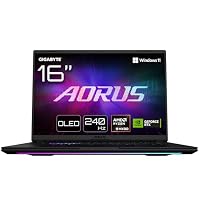 Gigabyte AORUS MASTER 16 Gaming Laptop - 16.0“, 240Hz OLED, AMD Ryzen 9 9955X3D, NVIDIA RTX 5090 GPU, 32GB DDR5 5600MHz, 1 x Gen4 1TB SDD, Win 11 Home, 2 Year Warranty, AORUS MASTER 16 6ZJM6UKE64SH
