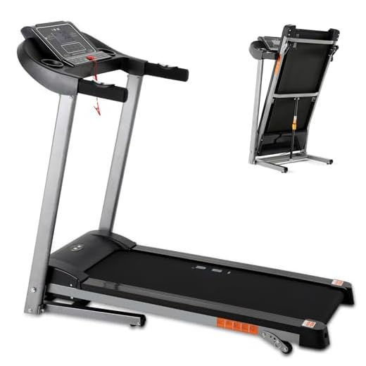 ISE Cinta de Correr eléctrica Plegable para Fitness, Motor de 2.0 HP, Pantalla LCD multifunción con 12 programas, Cinta de Correr silenciosa en la Oficina en casa, 100kg, SY-T2711