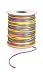 Darice 144 Yard, 2 Millimeter, Satin Rattail Cording, 2 mm, Rainbow