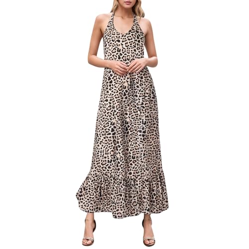 Robe de plage léopard fluide pour masquer les imperfections avec élégance