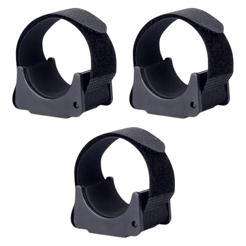 YIJU Flashlight Mounting Bracket Flashlight Mount Holder Clip Flashlight Light Lamp Holder Black Replace Torch Mounting Bracket, 3 Piece