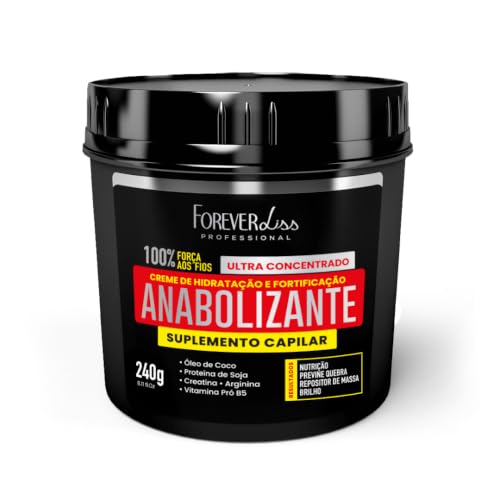 Forever Liss Anabolizante Capilar, 250 g,Preto
