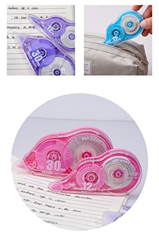 Treey White Out Correction Tape,6Pcs Cute Correction Tape White Out Tape For Instant Correction,Study Supplies And Office Supplies,Very Suitable For Students,Office Workers #TOP6