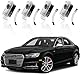4 Stück Autotür Led Licht Logo Projektor für Audi Türprojektoren für A1/A3/A4/A5/A6/A7/A8/Q2/Q3/Q5/Q7/Q8/TT/R8, Türbeleuchtung Einstiegsbeleuchtung Zubehör
