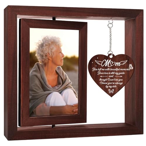 Vetbuosa Memorial Gifts for Loss of Mom, Mothers Day Gift for Mom in Heaven, Bereavement Picture Frame, Sympathy Gifts for Loss of Mother, Remembrance Funeral Condolence Grief Gift,Fits 4x6 In Photo