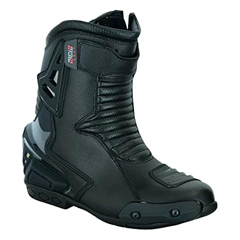 MCW Gear REAL LEATHER HIGH TECH MENS SHORT MOTORBIKE MOTORCYCLE RACING SPORTS SHOES BOOTS (9 UK, numeric_9) Cover