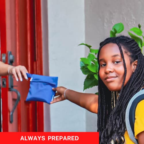 Her-Mine First Period Kit For Girls 10-12 For School - Sanitary Pads, Wipes, Panty Liners, Disposal Bags And Zippered Carry-All Bag (1-Pack With16 Items, Bag Color Varies) #TOP7