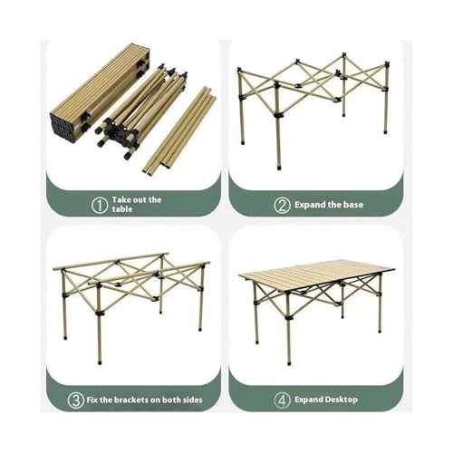 Table de camping stable pour corriger les sols irréguliers en bivouac