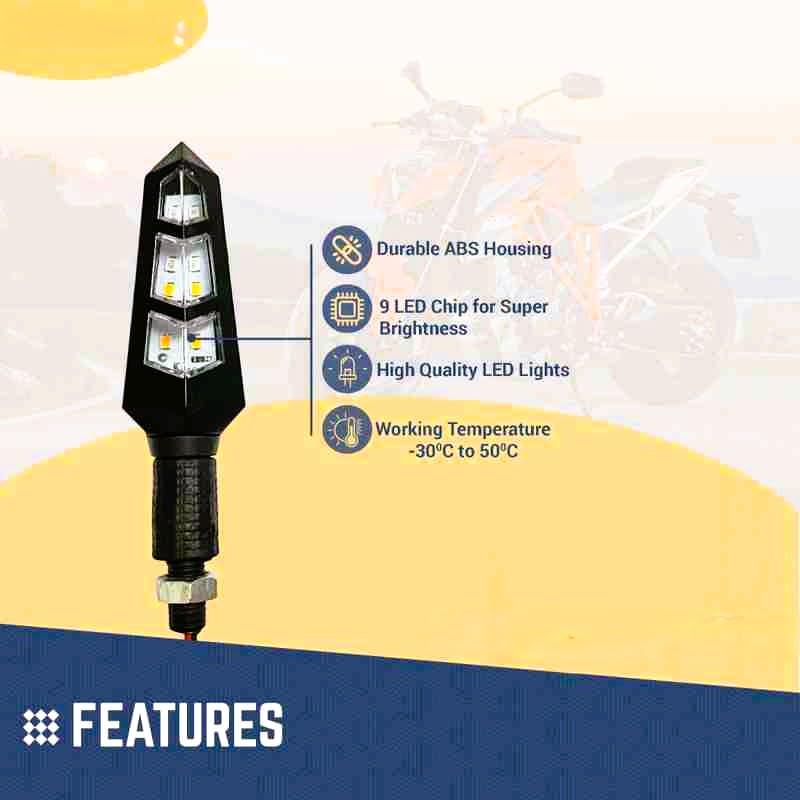 Image of Motorbike LED indicator light | Capable for Hero XPULSE 200 4V | (Pack OF 4)