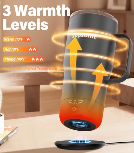 Supsonic 20oz Rechargeable Heated Mug