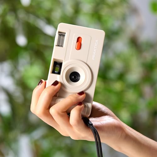 Praktica Cámara de película Reutilizable de 35 mm, Color Crema - imagen 4