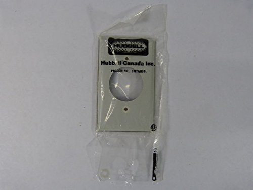 Hubbell 97111 Wall Plate, 2 Screw, 1 Gang, Discontinued By The Manufacturer #TOP15