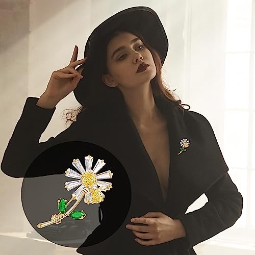 Image of Brooch Pins for Women Fashion Jewelry Cubic Zirconia Brooches and Pins for Birthday Wedding Party Gift