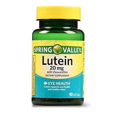 Spring Valley Lutein with Zeaxanthin Dietary Supplement, 20 mg, 90 Count