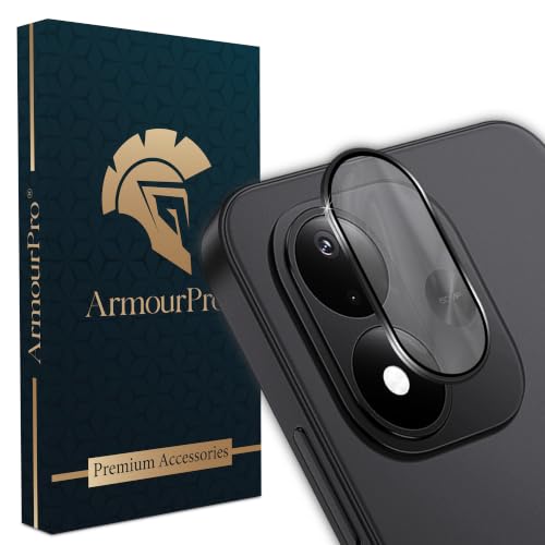 Image of ArmourPro Camera Lens Protector for Redmi Note 17 Tough HD Individual Aluminum Alloy Rings 9H Camera Cover, Scratch-Resistant,Camera Lens Protection| Black, 1 Pack