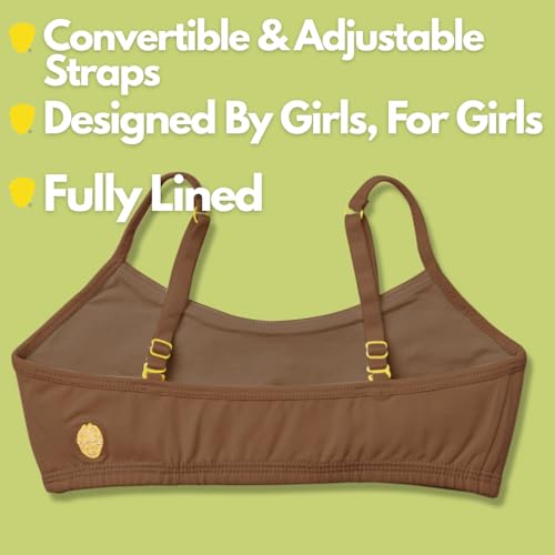 Yellowberry Ladybug Bra Cotton Training Bra for Girls, Tweens & Teens with Full Coverage & All-Day Comfort3