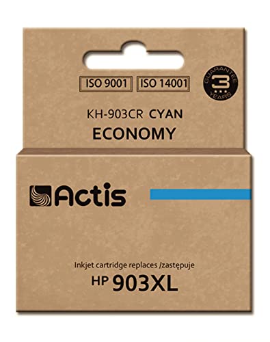 ACTIS Teinte KH-903CR (REEMPLAZO DE HP 903XL T6M03AE - ESTÁNDAR - 12 ML - Cyan) - Puce Nuevo