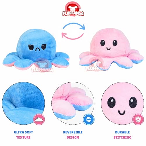Image of Reversible Octopus Super Soft Toy | Travel, Nap or Play Companion | Birthday, Anniversary or Christmas Gift | Multicolour