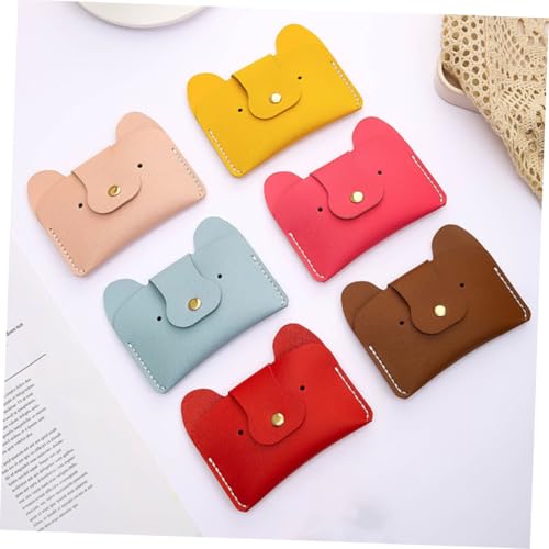 Beaupretty Selbstgemacht Pu Taschen Strickset Hund Cartoon Anfänger Bastelset für Münzbeutel Handgefertigt Geschenk Zubehör