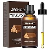 Teakwood Fragrance Oil 3.38FL.OZ - Aromatherapy Essential Oils for Diffusers for Home, Teakwood Scented Oils for Massage, Soap Candle Making Scents - 100ML